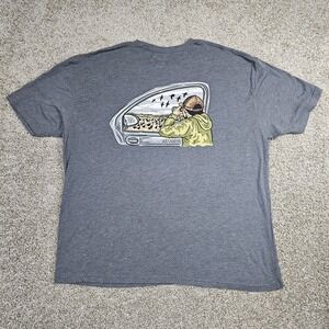 Dive Bomb Industries T-Shirt Men's 3XL Duck Hunting Graphic Tee Gray Car Window